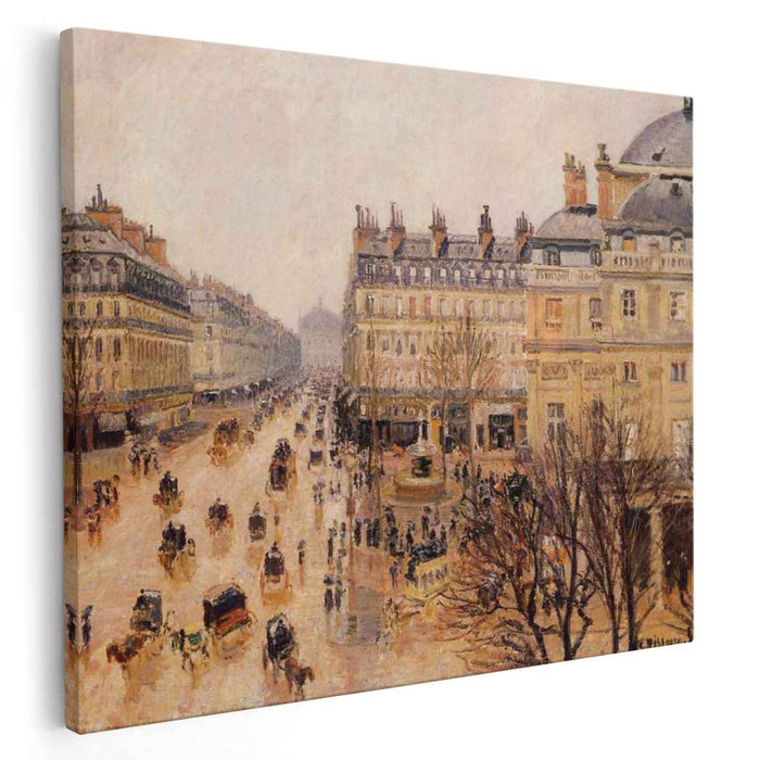 Place du Theatre Francais Rain Effect (1898) by Camille Pissarro