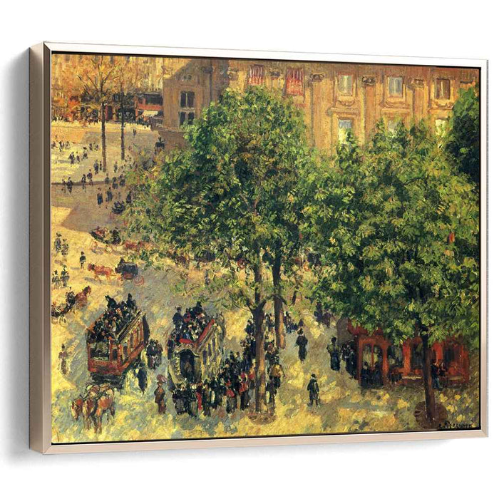 Place du Theatre-Francais, Spring by Camille Pissarro