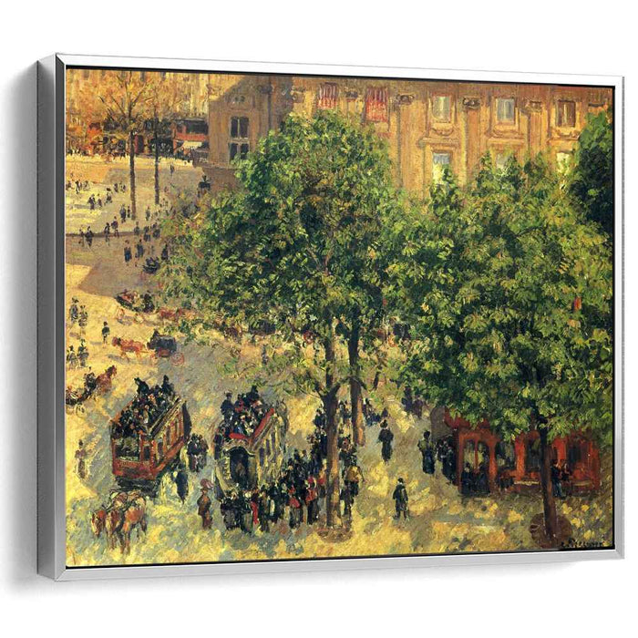 Place du Theatre-Francais, Spring by Camille Pissarro