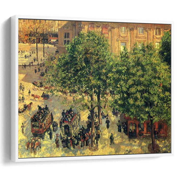 Place du Theatre-Francais, Spring by Camille Pissarro