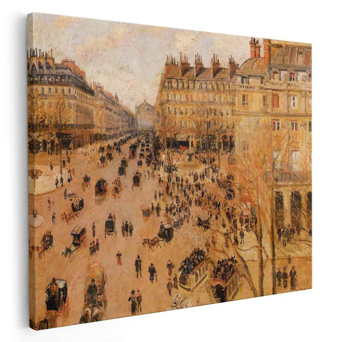 Place du Thretre Francais Sun Effect (1898) by Camille Pissarro