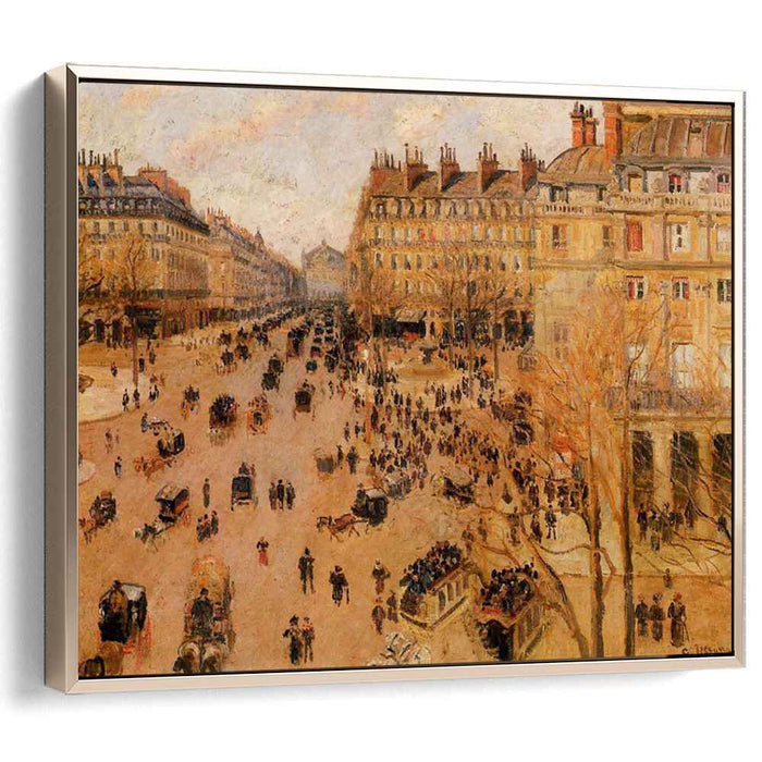 Place du Thretre Francais Sun Effect (1898) by Camille Pissarro