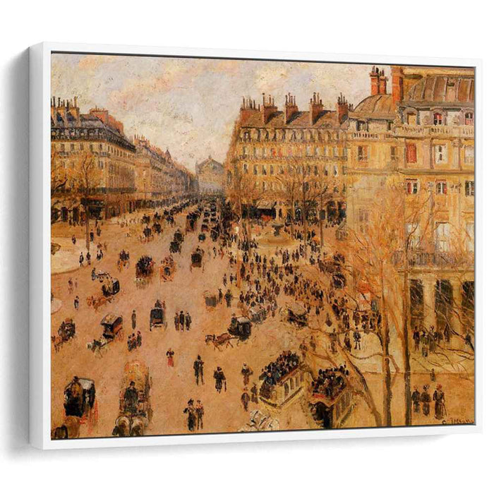 Place du Thretre Francais Sun Effect (1898) by Camille Pissarro