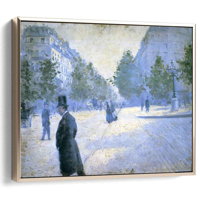 Place Saint Augustin, Misty Weather by Gustave Caillebotte