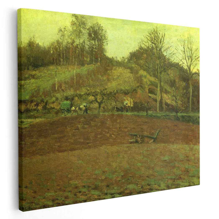 Ploughland (1874) by Camille Pissarro