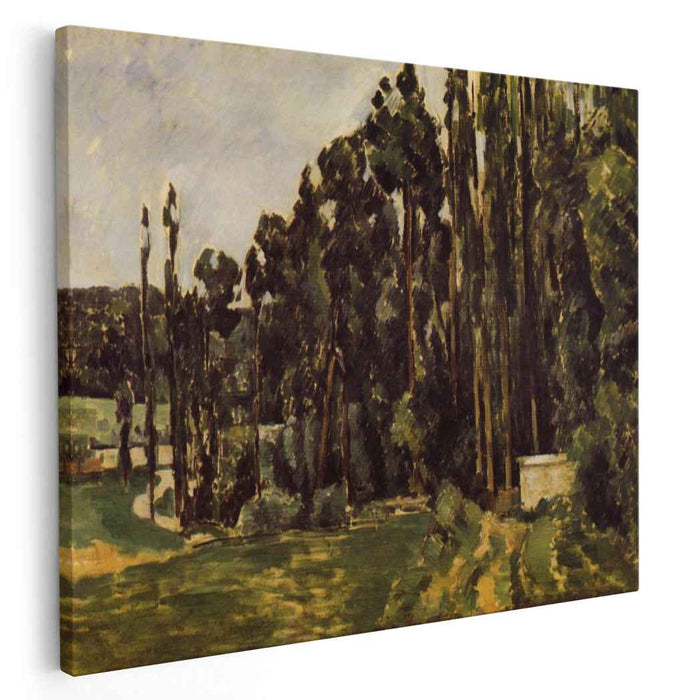 Poplars (1880) by Paul Cezanne