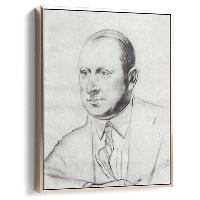 Portrait B.A.Gorin-Goryainov (1926) by Boris Kustodiev