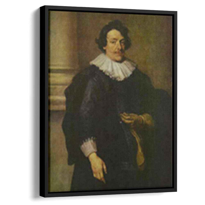 Portrait of a Gentleman Dressed in Black, in Front of a Pillar by Anthony van Dyck