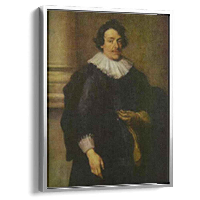 Portrait of a Gentleman Dressed in Black, in Front of a Pillar by Anthony van Dyck