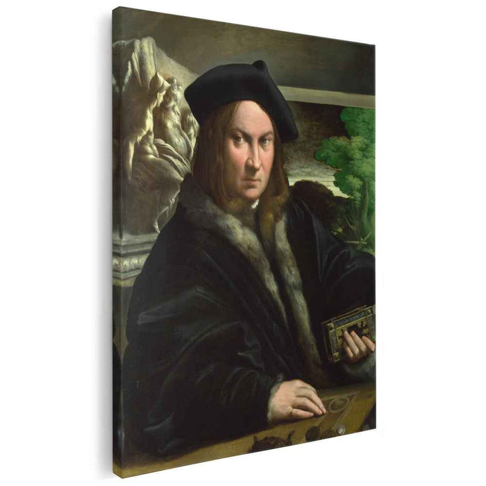Portrait of a gentleman wearing a beret (1524) by Parmigianino