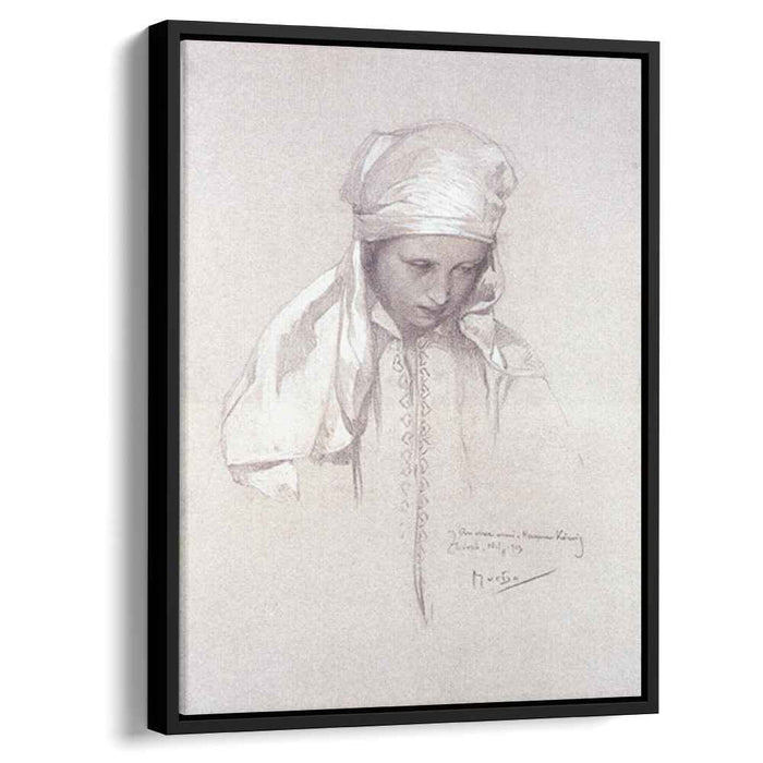 Portrait of a Girl (1913) by Alphonse Mucha