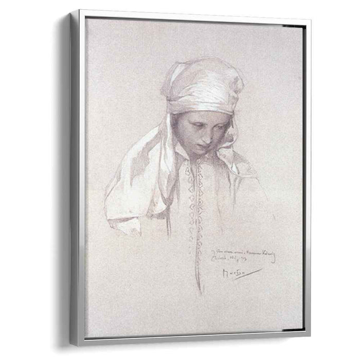 Portrait of a Girl (1913) by Alphonse Mucha