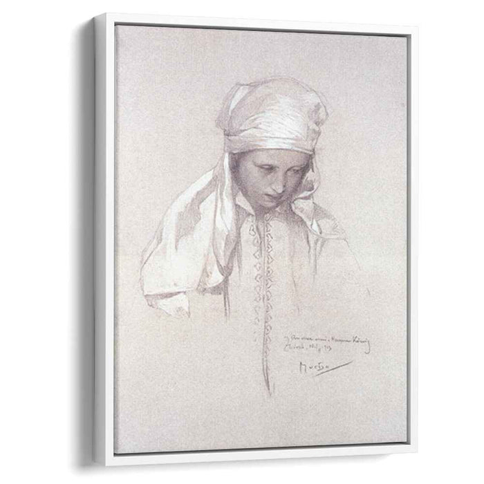 Portrait of a Girl (1913) by Alphonse Mucha
