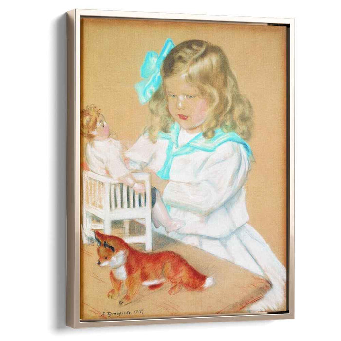 Portrait of a Girl (1915) by Boris Kustodiev