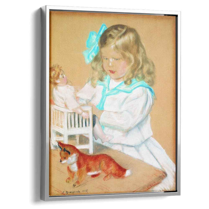 Portrait of a Girl (1915) by Boris Kustodiev