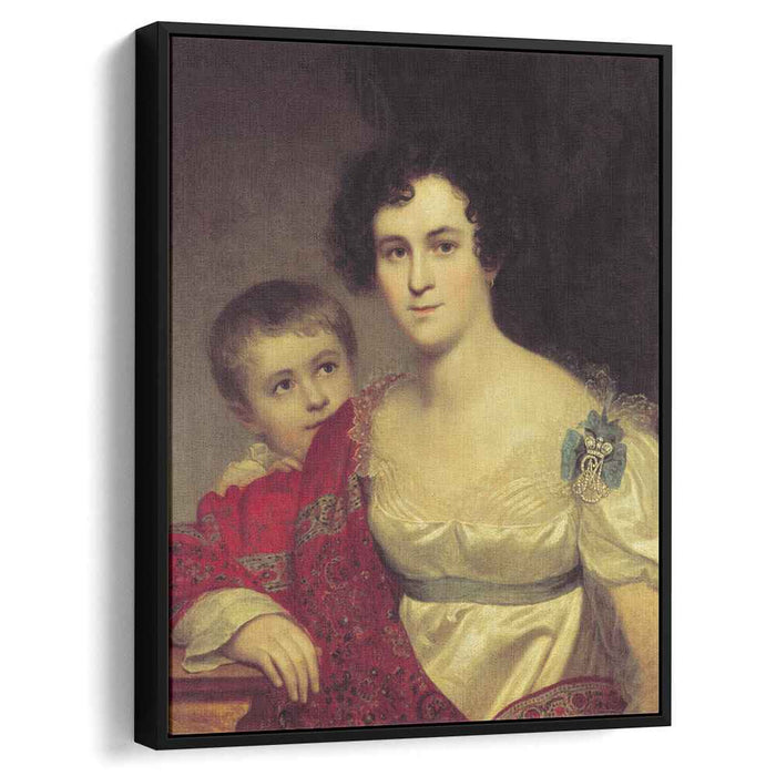 Portrait of A. I. Molchanova with Daughter (1814) by Orest Kiprensky