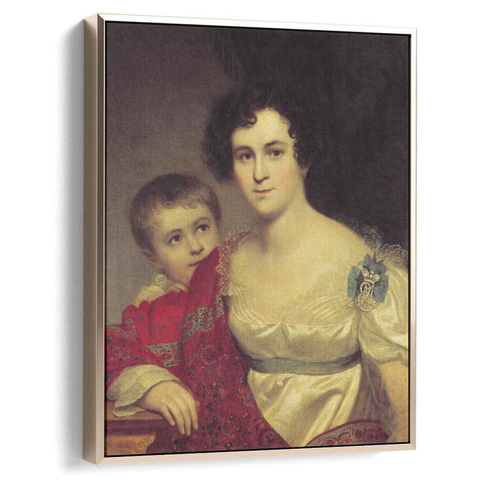 Portrait of A. I. Molchanova with Daughter (1814) by Orest Kiprensky