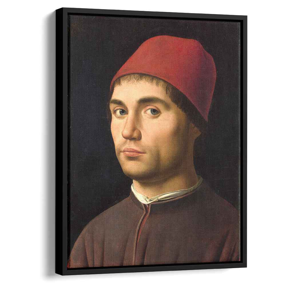 Portrait of a Man (1473) by Antonello da Messina - Canvas Artwork