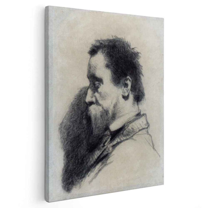 Portrait Of A Man, Said To Be Leopold Desbrosses by Jean-Francois Millet