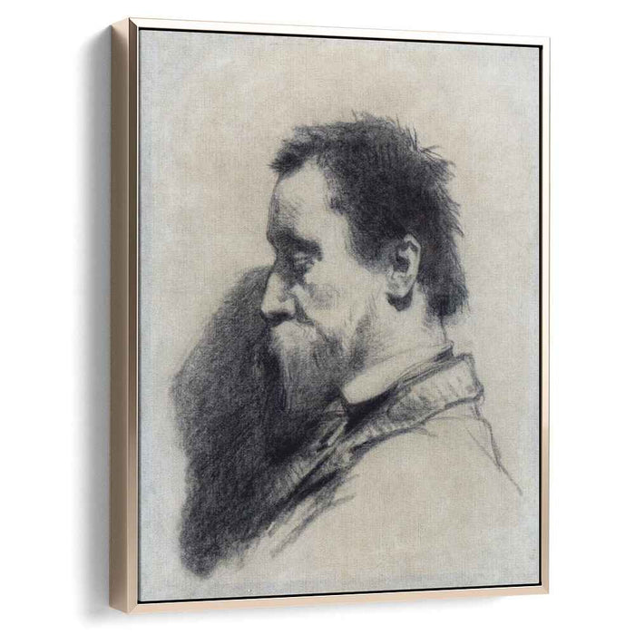 Portrait Of A Man, Said To Be Leopold Desbrosses by Jean-Francois Millet