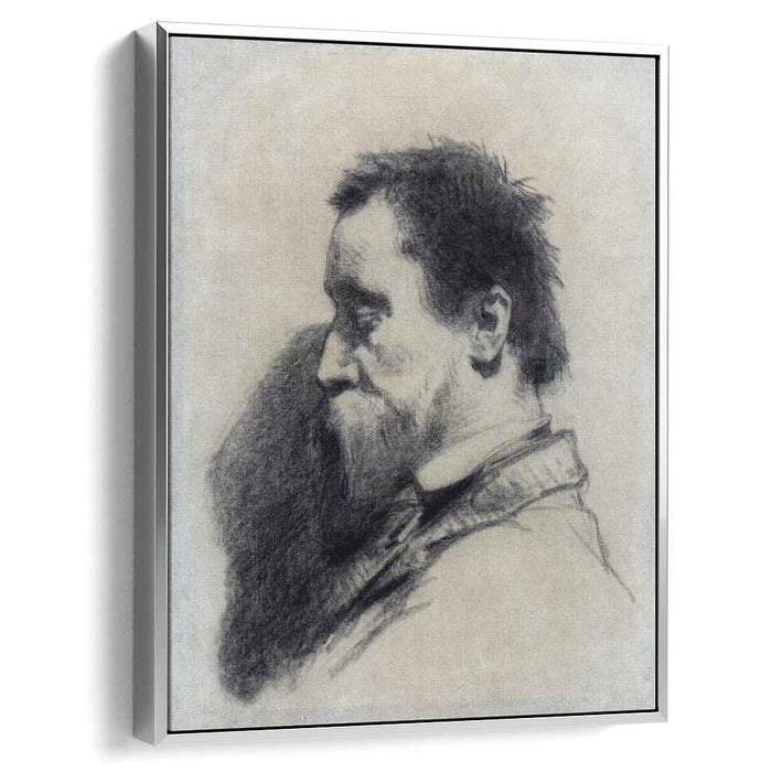 Portrait Of A Man, Said To Be Leopold Desbrosses by Jean-Francois Millet