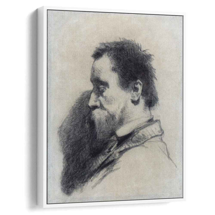 Portrait Of A Man, Said To Be Leopold Desbrosses by Jean-Francois Millet