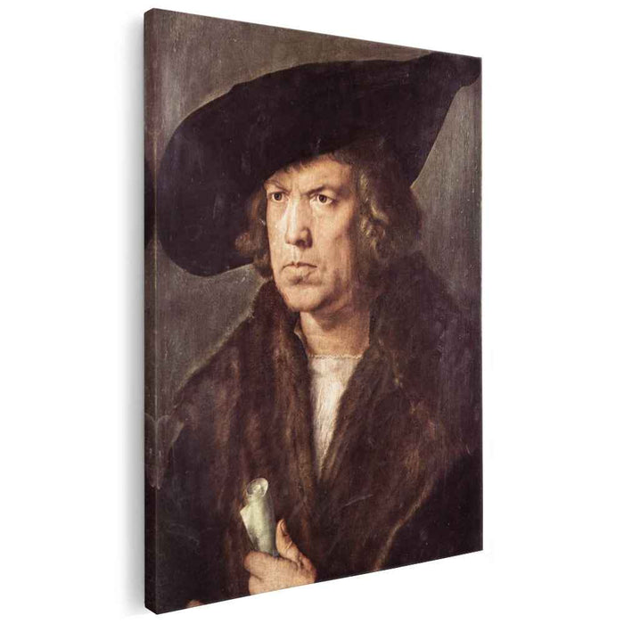 Portrait of a Man with Baret and Scroll (1521) by Albrecht Durer