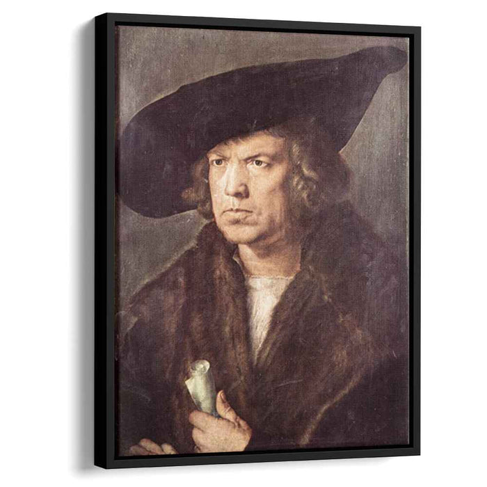 Portrait of a Man with Baret and Scroll (1521) by Albrecht Durer