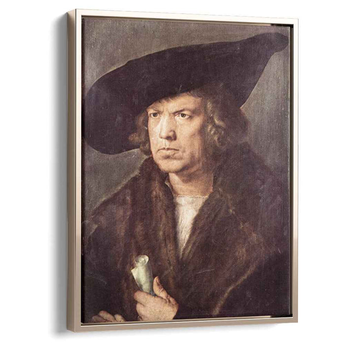 Portrait of a Man with Baret and Scroll (1521) by Albrecht Durer