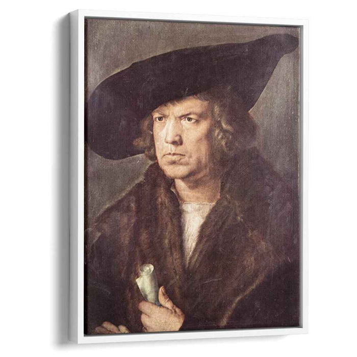 Portrait of a Man with Baret and Scroll (1521) by Albrecht Durer
