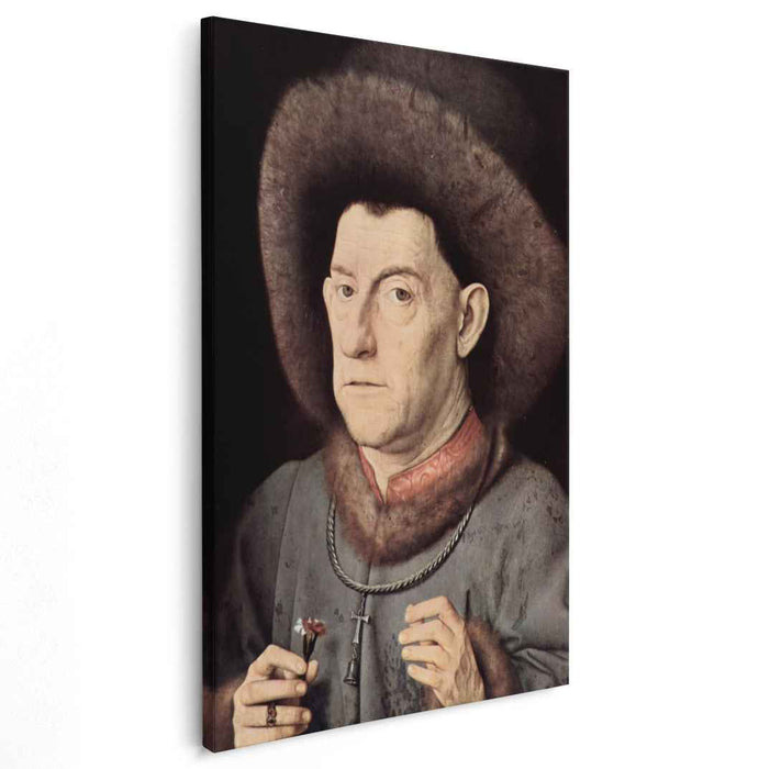 Portrait of a Man with Carnation (1435) by Jan van Eyck