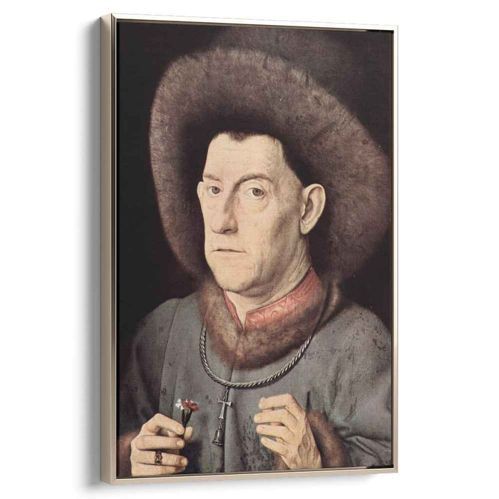 Portrait of a Man with Carnation (1435) by Jan van Eyck