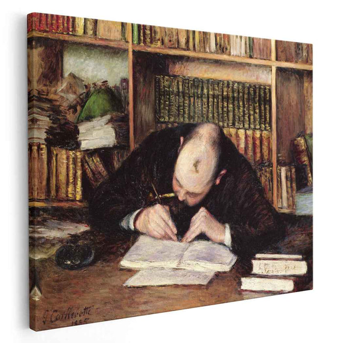 Portrait of a Man Writing in His Study (1885) by Gustave Caillebotte