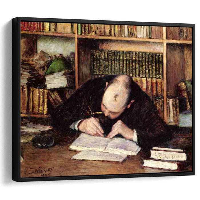 Portrait of a Man Writing in His Study (1885) by Gustave Caillebotte