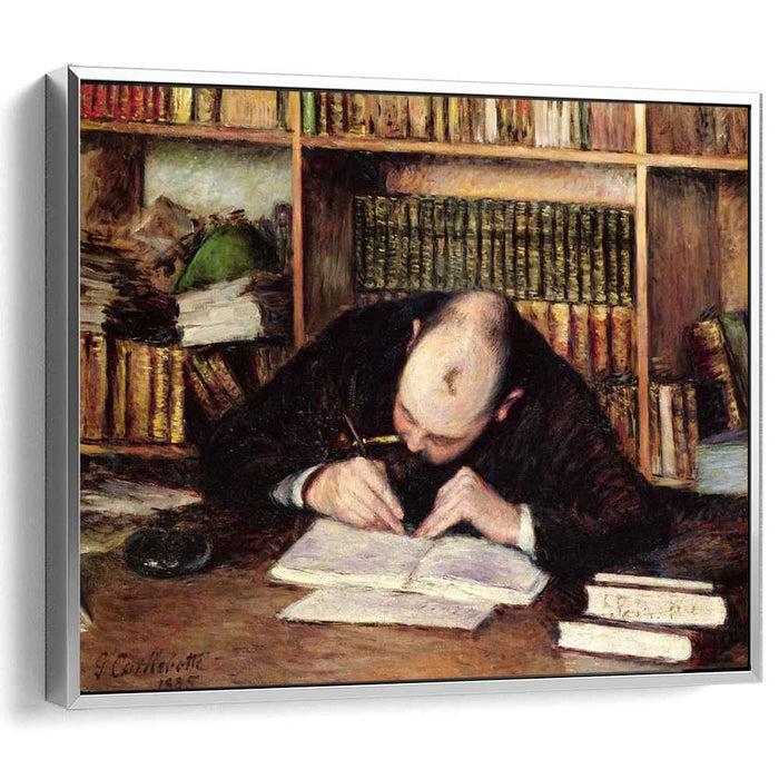 Portrait of a Man Writing in His Study (1885) by Gustave Caillebotte