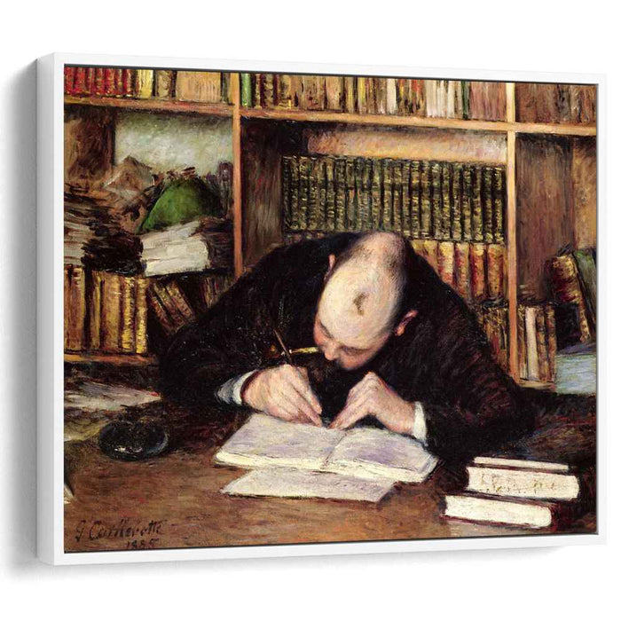Portrait of a Man Writing in His Study (1885) by Gustave Caillebotte
