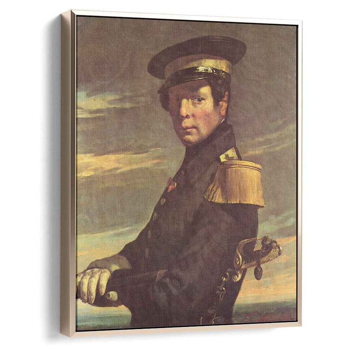 Portrait of a naval officer by Jean-Francois Millet