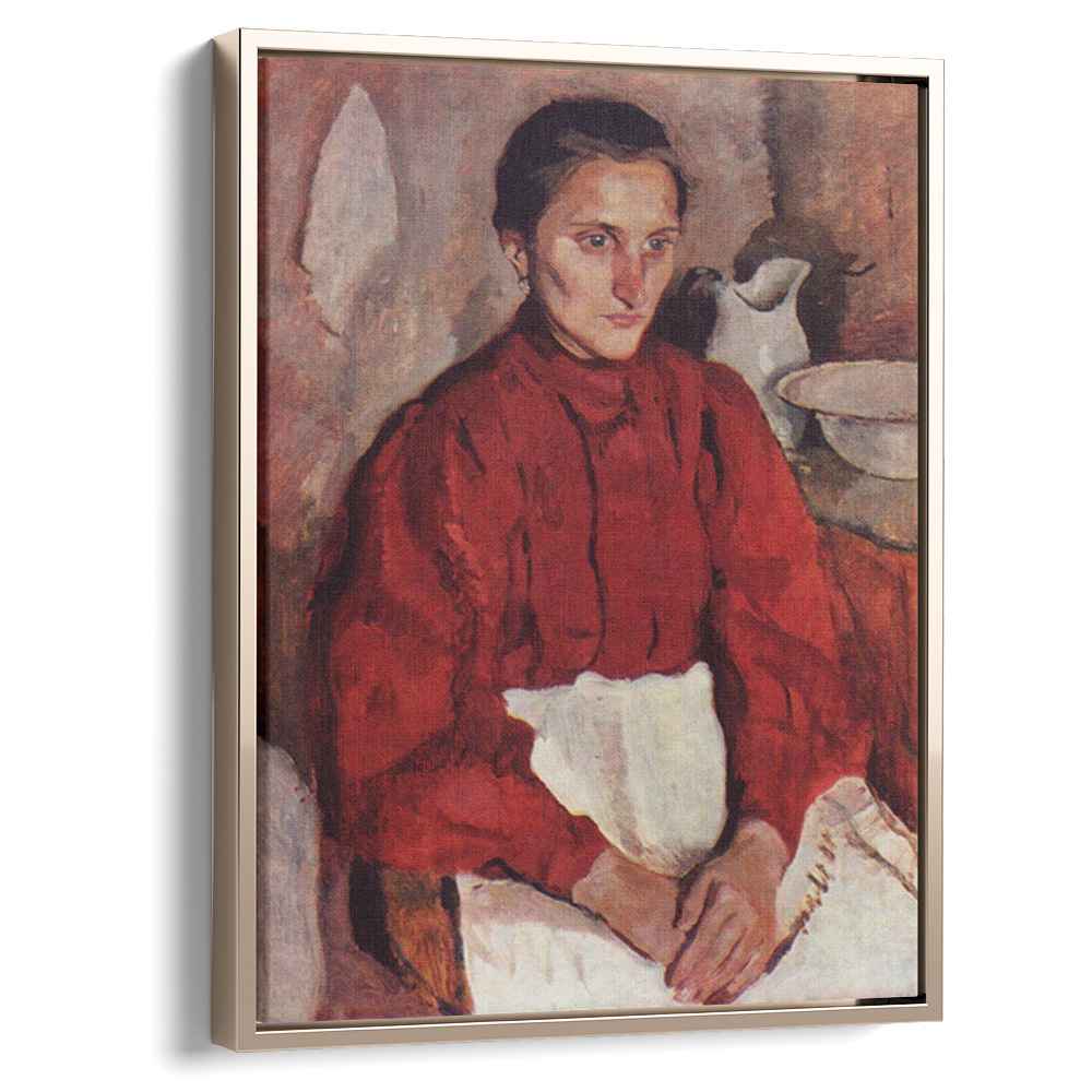 Portrait of a nurse (1907) by Zinaida Serebriakova - Canvas