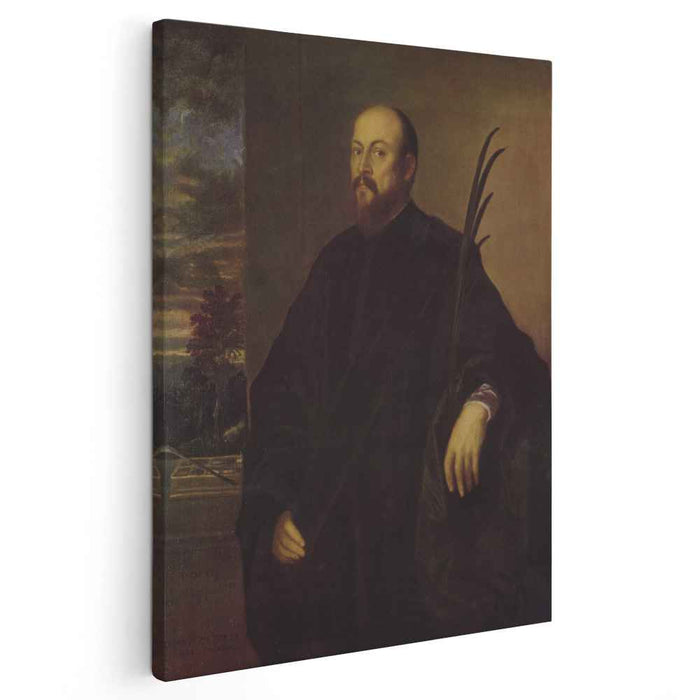 Portrait of a Painter with a Palm Leaf (1561) by Titian