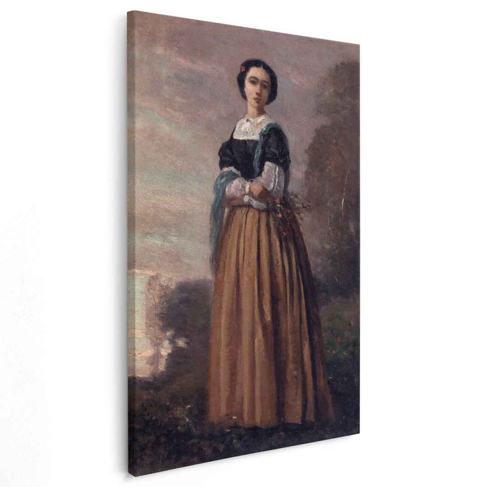 Portrait of a Standing Woman (1850) by Camille Corot
