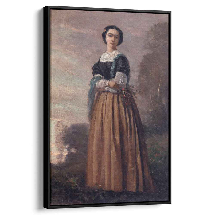 Portrait of a Standing Woman (1850) by Camille Corot