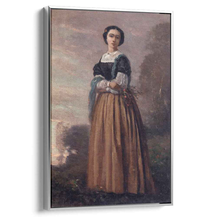 Portrait of a Standing Woman (1850) by Camille Corot