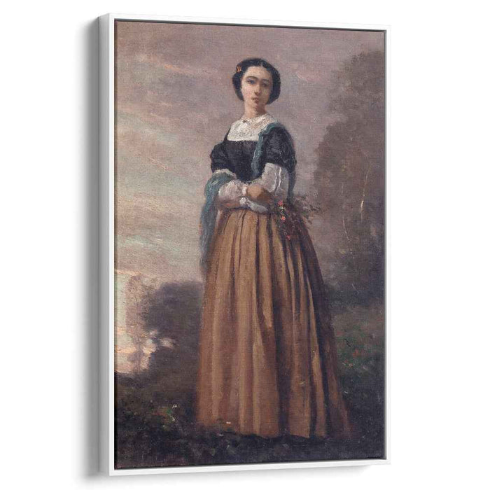 Portrait of a Standing Woman (1850) by Camille Corot