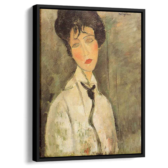 Portrait of a Woman in a Black Tie (1917) by Amedeo Modigliani