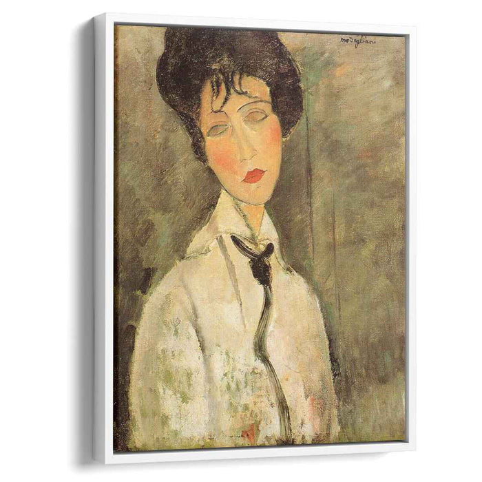 Portrait of a Woman in a Black Tie (1917) by Amedeo Modigliani