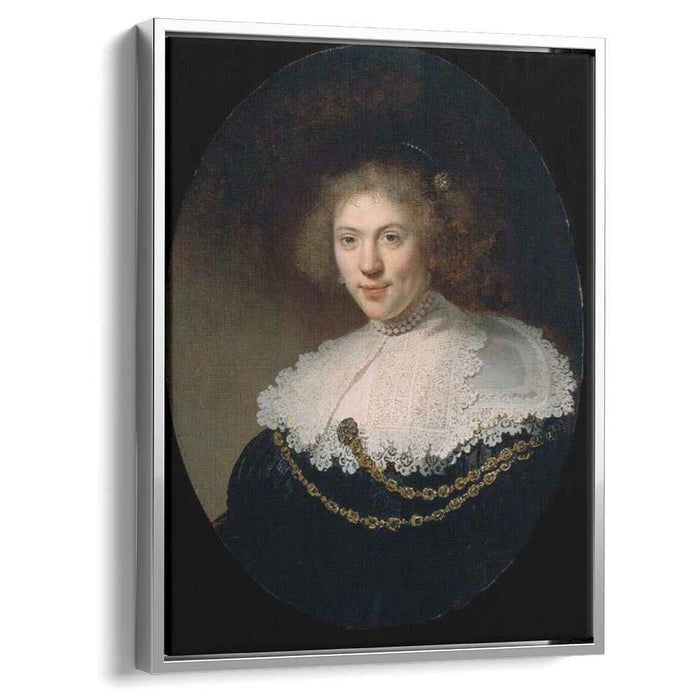 Portrait of a Woman Wearing a Gold Chain (1634) by Rembrandt