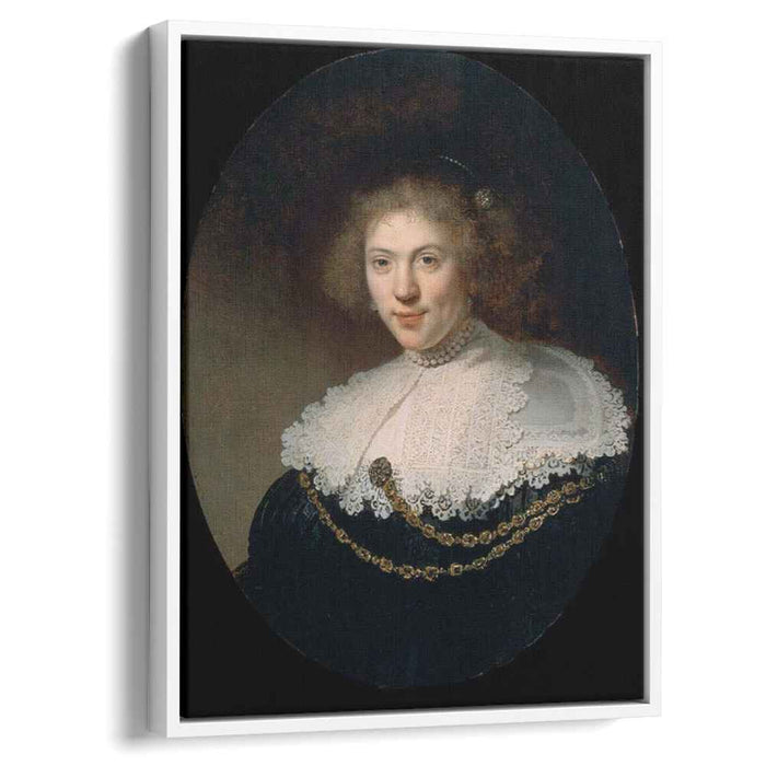 Portrait of a Woman Wearing a Gold Chain (1634) by Rembrandt