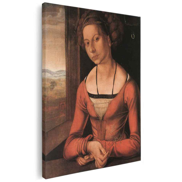 Portrait of Katharina Furlegerin with her Hair Up (Braided) (1497) by Albrecht Durer