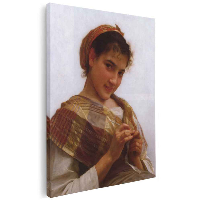 Portrait of a Young Girl Crocheting (1889) by William-Adolphe Bouguereau