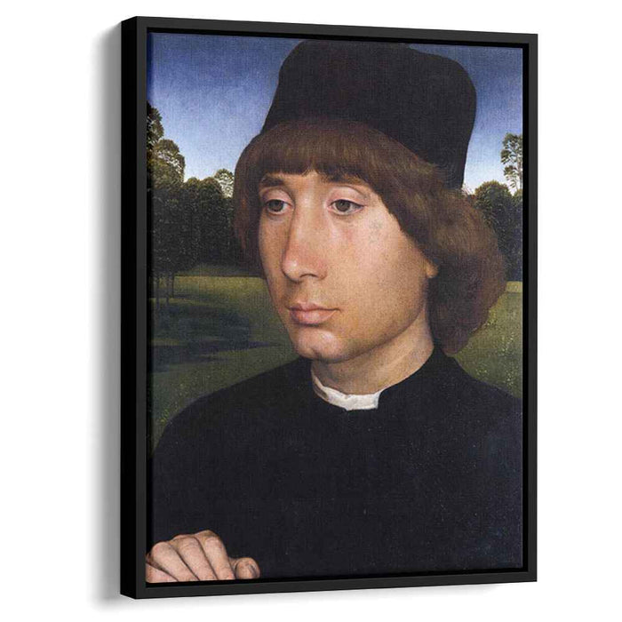 Portrait of a Young Man before a Landscape (1480) by Hans Memling